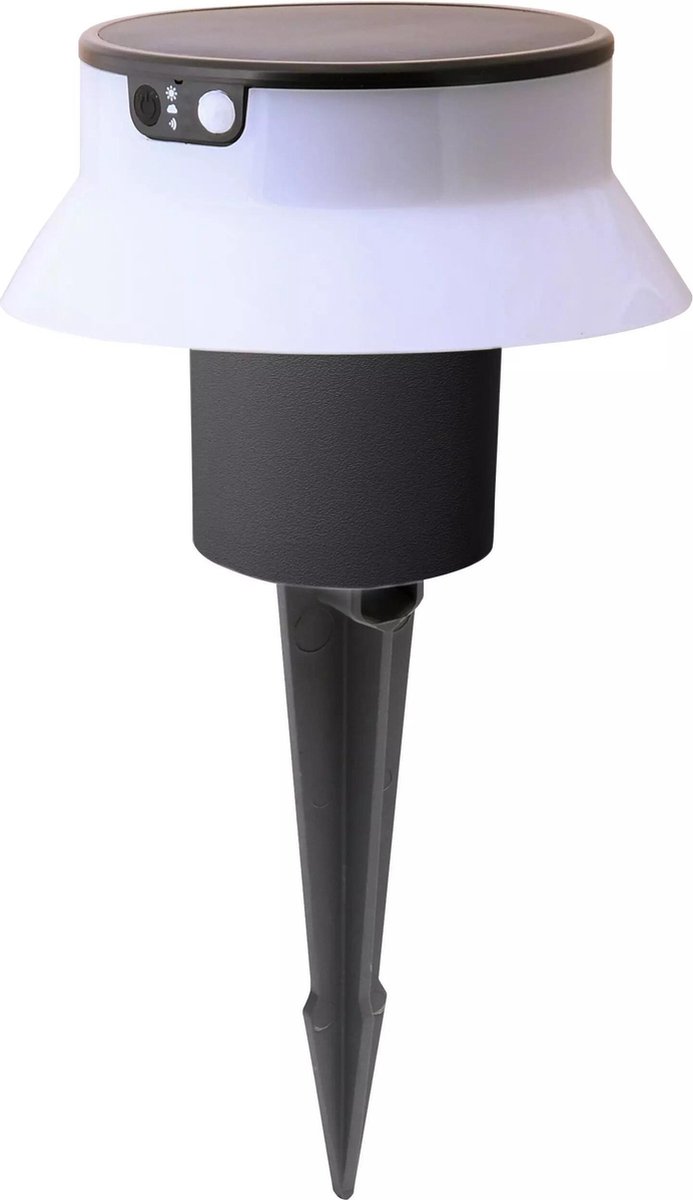 Fumagalli Felice 200 zwart prikspot grondspot solar 12h motion CCT kleuren Tuinverlichting op zonne energie