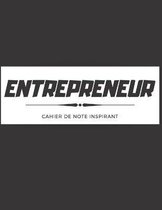 Entrepreneur - cahier de note inspirant