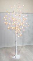 Haushalt 50020 - Led Rozen bloemen boom - 150 cm - wit