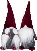 kabouters - Gnome koppel -  set met mannelijk en vrouwelijk kabouter - 25 cm hoog - 2stuks
