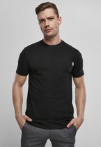 Urban Classics Heren Tshirt -2XL- Organic Cotton Basic Pocket 2-Pack Wit/Zwart