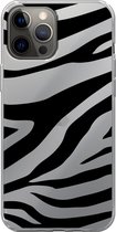 Apple iPhone 12 Pro Max - Smart cover - Zwart - ZebraPrint