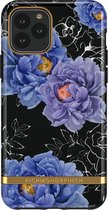 Richmond & Finch Blooming Peonies stevig kunststof hoesje voor iPhone 11 - blauw / paars met zwart
