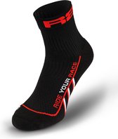 R2 - Salsa Fietssokken - Zwart/Rood - Maat S (35 - 38)