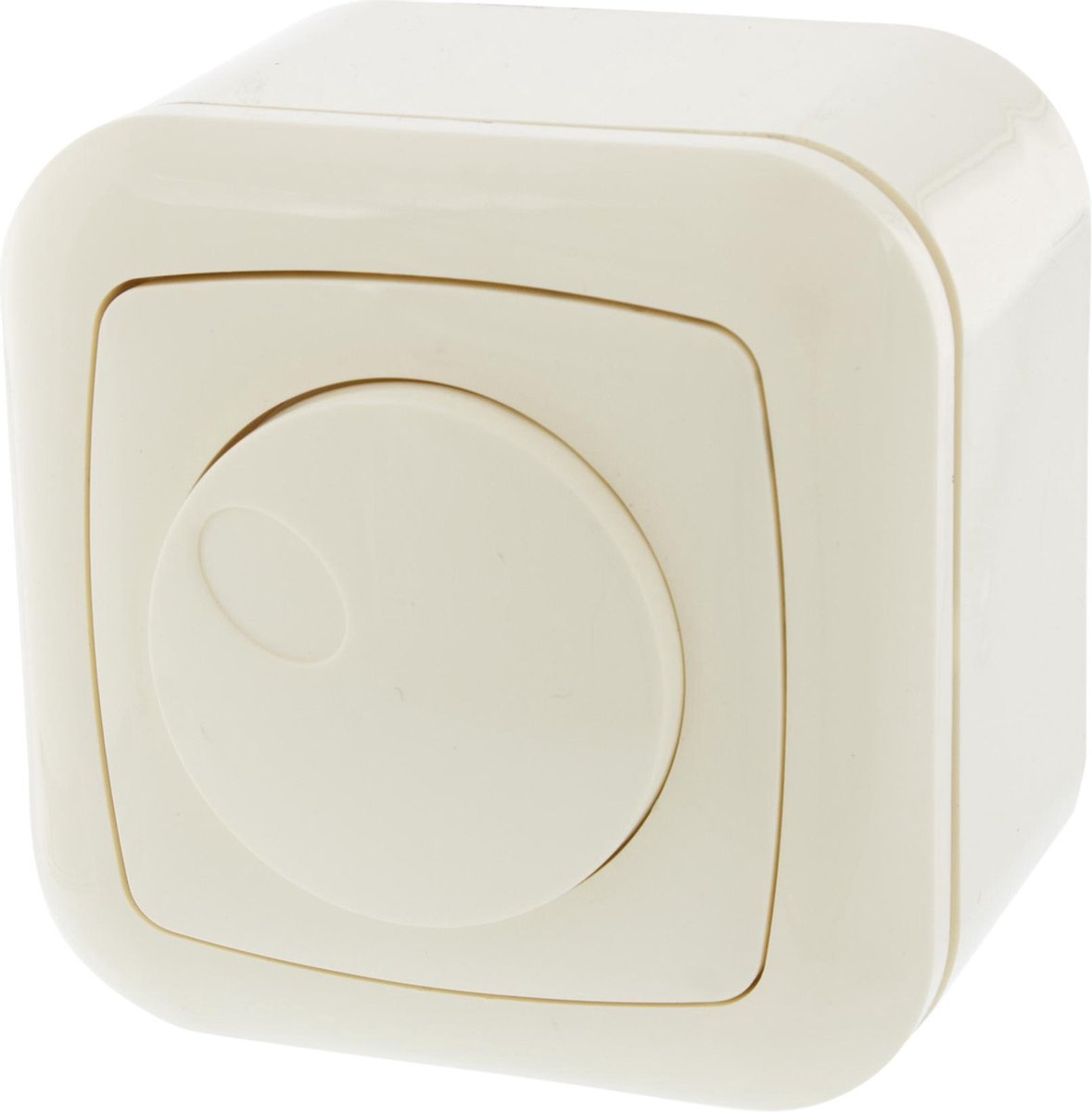 Dimmer universeel – inbouw–opbouw – druk–wissel – crème