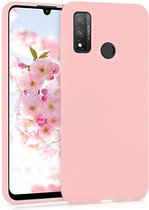 Huawei P Smart 2020 hoesje roze siliconen case hoes cover hoesjes