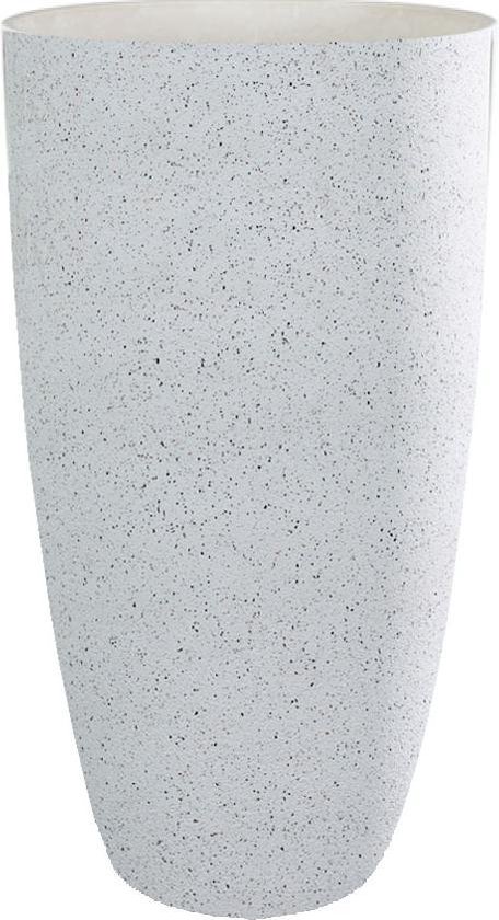 Granit vaas wit 68cm hoog | Hoge witte granieten vaas terrazzo | grote  bloempot... | bol.com