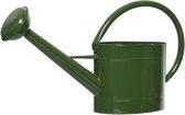 Donkergroene zinken tuinbewatering/kamerplanten gieters 5 liter - Tuinplanten/binnenplanten gieters - Gietertjes