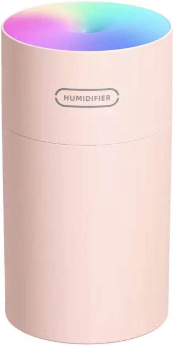 Goedkoopste Luchtbevochtiger met Sfeer/Nachtlampje 270ML - Aromatherapie - Verdamper - Vernevelaar - Luchtreiniger - AirCooler - Humidifier - Roze!