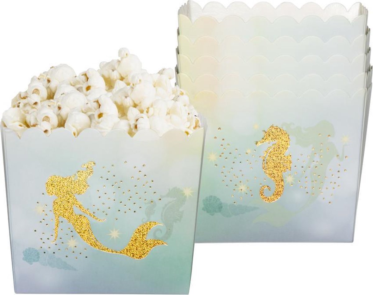 Boland - Wegwerp Servies - Zeemeermin/Mermaid/Oceaan Snack Bakjes Goud 40 ml Boland - Wegwerp Servies - Zeemeermin/Mermaid/Oceaan Snack Bakjes Goud 40 ml