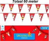 Vlaggenlijn Sinterklaas - Sint & Piet - 60 meter – 10 Stuks