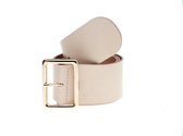 Elvy Fashion - Plain Belt Women 60528 - Ecru - Size 75