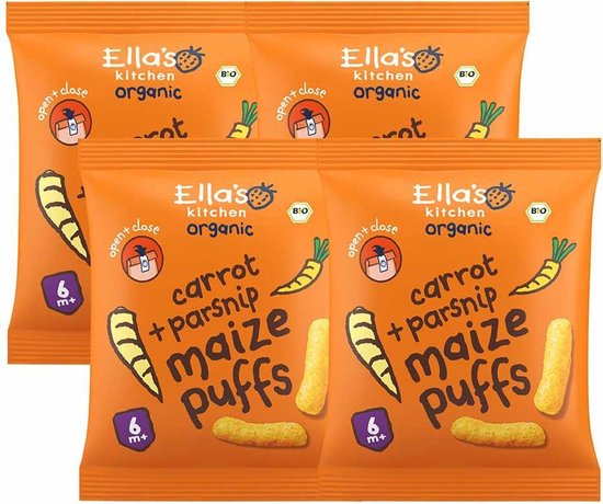 Bol Com Ella S Kitchen Gepoft Smikkelstengels 6 M Wortel Pastinaak 4x20 Gr Voordeelverpakking