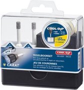 Carat Tegelboorset 6mm (2 stuks + gratis cooldip) voor gebruik op haakse slijper