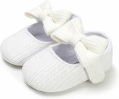 Babyschoenen - Baby schoentjes Meisje - Zomer - Sloffen - Wit - Maat 21 - 12-18 maanden