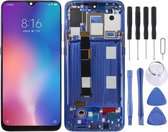 Origineel AMOLED-materiaal LCD-scherm en digitizer volledige montage met frame voor Xiaomi Mi 9 (blauw)