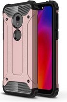 Magic Armor TPU + PC combinatiehoes voor Motorola Moto G7 Play (roségoud)