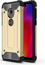 Magic Armor TPU + PC combinatiehoes voor Motorola Moto G7 Play (goud)