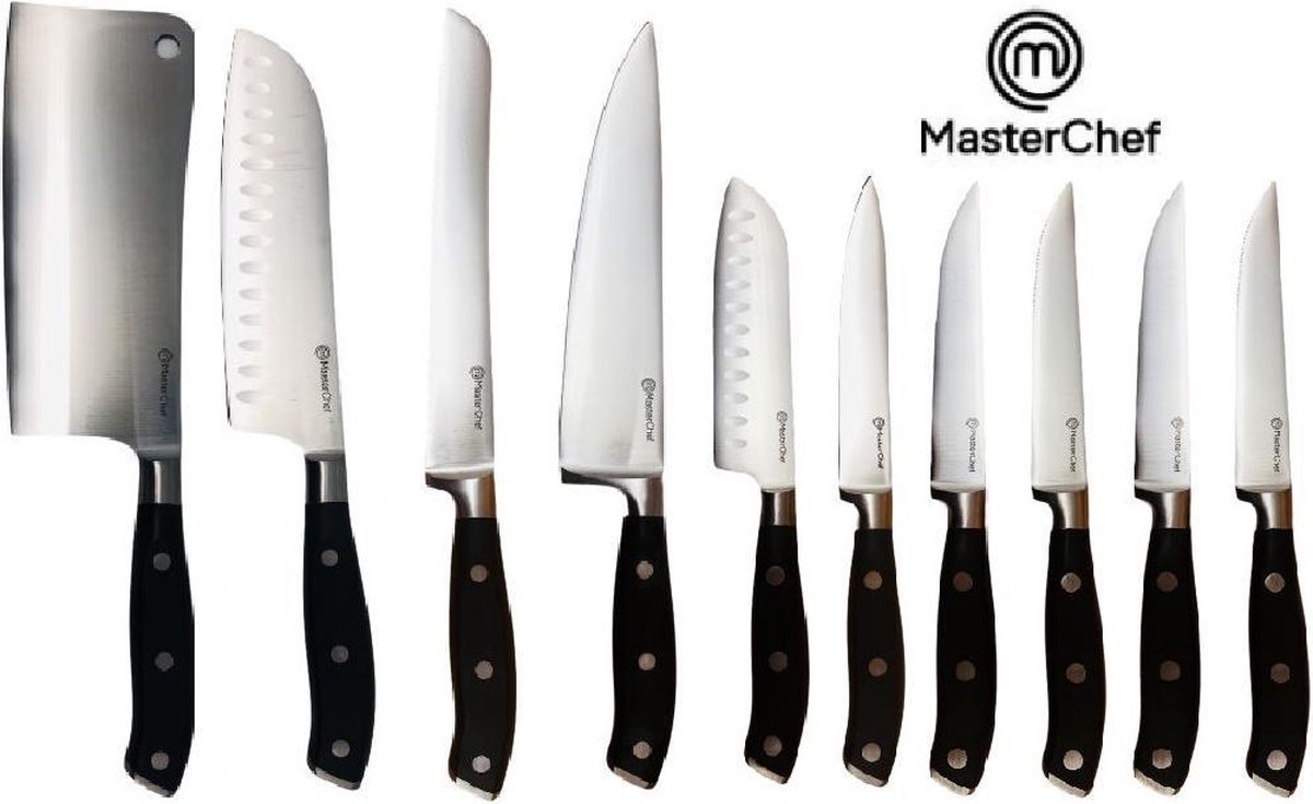 Ensemble de 10 couteaux de Luxe MasterChef | bol