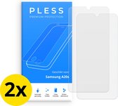 Samsung A20s Screenprotector 2x - Beschermglas Tempered Glass Cover - Pless®