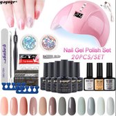 Yayoge gellak starterspakket gellak nagellak gellak set gellak lamp gellak base en topcoat