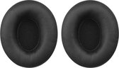 Luxe Lederen Oorkussen Set Geschikt Voor Monster Beats By Dr. Dre Solo HD - Vervangende Koptelefoon Earpads - Oor Kussens - Ear Pads - Oorkussens Met Memory Foam Binnenlaag - Zwart