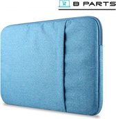 BParts - 15 inch Hoge kwaliteit Laptop sleeve - Beschermhoes laptop - Laptophoes - Extra zachte binnenkant - Lichtblauw