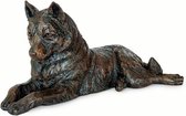 asbeeld urn Husky liggend hondenurn