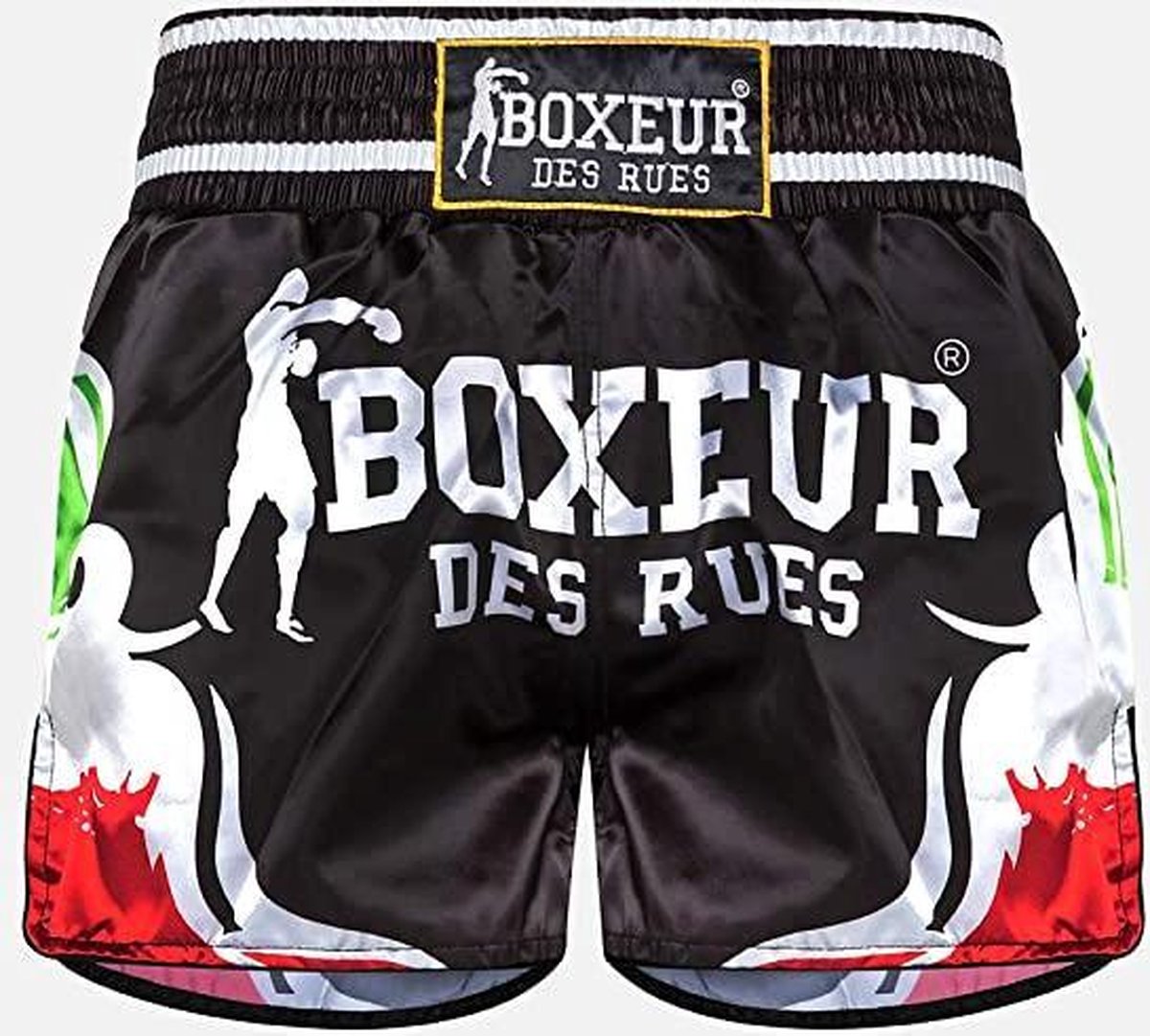 Boxeur Des Rues - Kick/Thai Shorts Italy Tribal Symbol - Zwart - S
