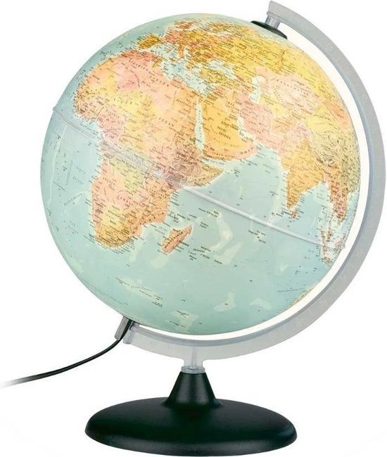LIVARNO® Verlichte wereldbol 30cm -  Inclusief schakelaar en vervangbare lamp