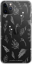 Paradise Amsterdam 'Island Flora' Clear Case - iPhone 11 Pro doorzichtig telefoonhoesje met tropische print