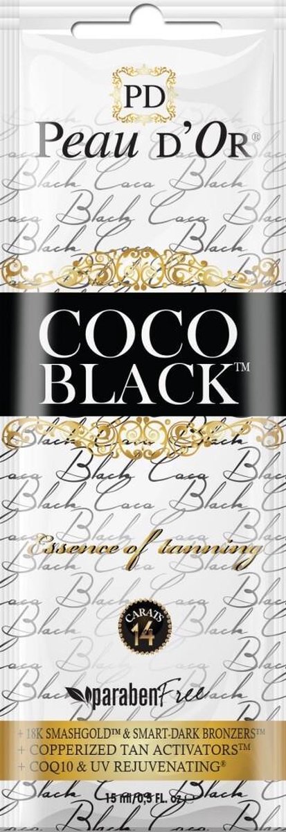 Peau D'or zonnebankcreme, Coco Black - Tribute to a tanning legend (15ml)