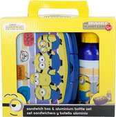 Minions lunch set - broodtrommel en aluminium drinkbeker