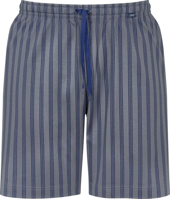Pantalon de pyjama court Mey - Cranbourne - bleu à rayures grises - Taille: M