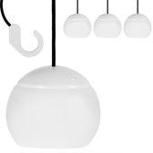 Monzana Campinglamp Kolibri LED Hanglamp - Set van 4 stuks – Wit – Lamp Tuin