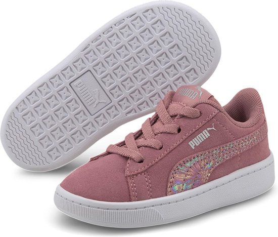 Als reactie op de Samengesteld proza Puma Sneakers - Maat 25 - Meisjes - roze - wit | bol.com