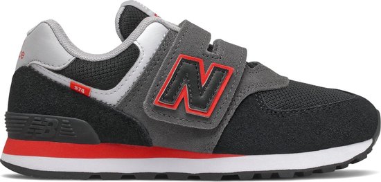 New Balance Sneakers - Maat 32 - Unisex - zwart - grijs - rood - wit |  bol.com