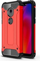 Motorola Moto G7 Play Hoesje - Mobigear - Outdoor Serie - Hard Kunststof Backcover - Rood - Hoesje Geschikt Voor Motorola Moto G7 Play