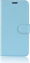 OnePlus 6 Hoesje - Mobigear - Classic Serie - Kunstlederen Bookcase - Blauw - Hoesje Geschikt Voor OnePlus 6