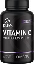 PURE Vitamine C met bioflavonoïden - 100 V-Caps - 1000mg - ascorbinezuur - capsules