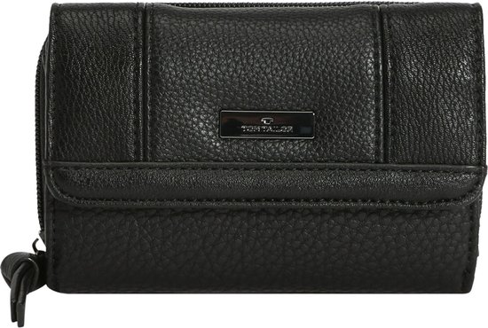 TOM TAILOR Porte-monnaie Juna Wallet With Flap Black Noir