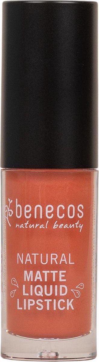 Benecos Lippenstift liquid mat coral kiss 5 ML