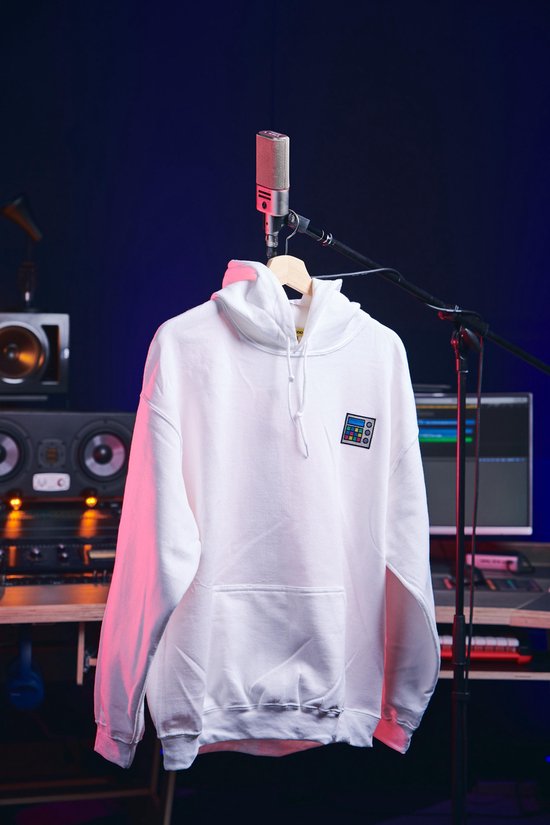 Inside Audio - Drumcomputer - Hoodie - Wit