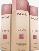 Inoar g.hair ghair g hair 3x1000ml kit keratine treatment keratin behandeling