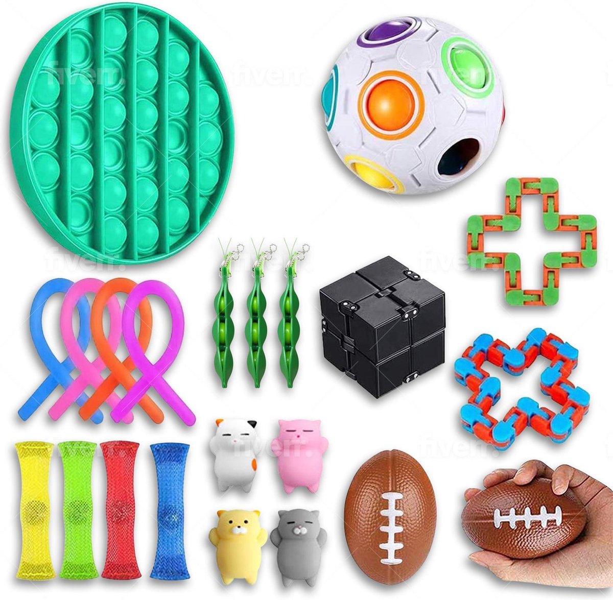 Fidget toys pakket - 20 stuks