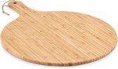 Snijplank bamboe - Snijplank hout - Snijplanken - Hout snijplank rond - Hout snijplanken - Bamboe dienblad - Bamboe serveerplank - Bamboe plankje - Borrelplank bamboe - Borrel plank - Ronde b