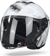 Scorpion EXO-S1 Gravity Pearl White Silver Jet Helmet 2XL - Maat 2XL - Helm