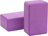 Yoga Blok - Set van 2Stuks - EVA Foam - Paars