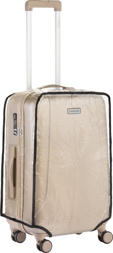 pijn doen Zaklampen maak een foto CarryOn Kofferhoes - Beschermhoes koffer - Luggage Cover Medium -  Transparant | bol.com