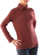 Poloshirt vrouw (2 stuks actieprijs 1=2) Kleur: Bordeaux | Maat: XXL | Zeer lange levensduur